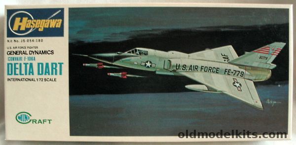 Hasegawa 1/72 Convair F-106A Delta Dart - 95th FIS 'Mr Bones' or 94th FIS 'Hat in the Ring', JS054-180 plastic model kit